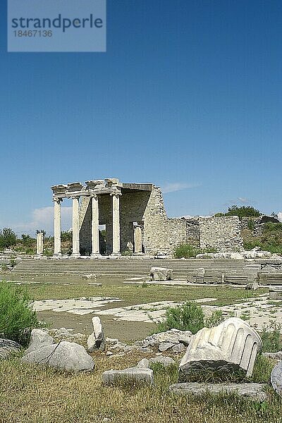 Säulenhaus  Versammlungshalle  Stoa  Milet  Türkei  Asien