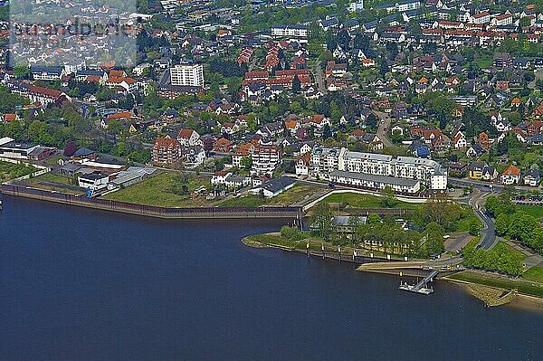 Luftbildaufnahme Rönnebecker Hafen  Blumenthal  Bremen  Deutschland  Europa