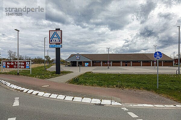 Aldi Nord  Friedrichstadt  Schleswig-Holstein  Deutschland  Europa