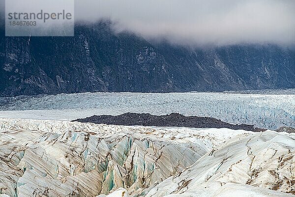 Gletscher Exploradores im Bergmassiv San Valentin  Nationalpark Laguna San Rafael  Puerto Rio Tranquilo  Aysen  Patagonien  Chile  Südamerika