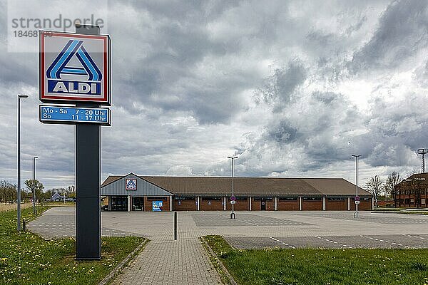 Aldi Nord  Friedrichstadt  Schleswig-Holstein  Deutschland  Europa