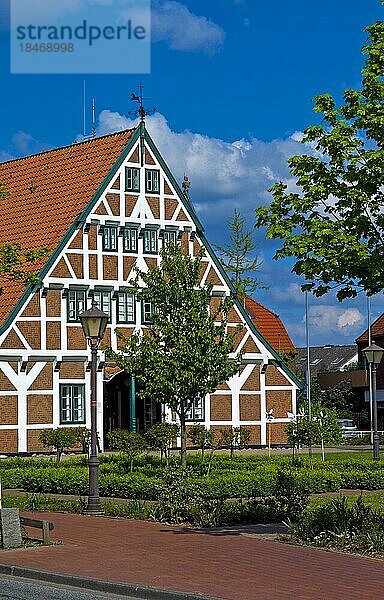Rathaus der Gemeinde Jork  Gräfenhof von 1783  Landkreis Stade  Deutschland  Europa