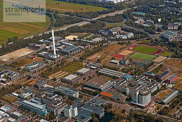 Luftbild der Bremer Universität mit dem Fallturm  Deutschland  Europa