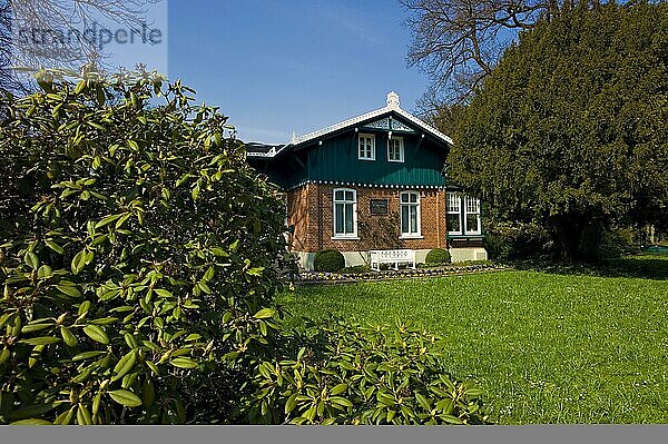 Das Schweizerhaus im Bürgerpark  Bremen  Deutschland  Europa