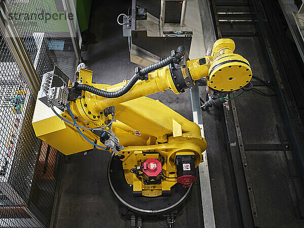 Robotic arm in modern factory