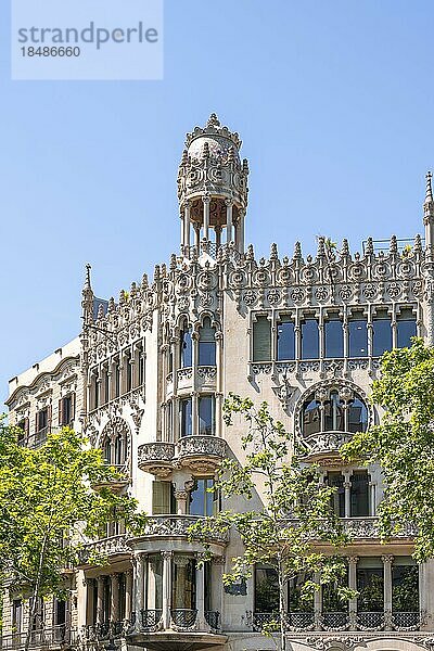 Casa Lleó Morera  Architekturstil Modernisme  Passeig de Gràcia  Barcelona  Katalonien  Spanien  Europa