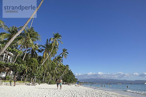 White Beach  Station 2  Barangay Balabag  Insel Boracay  Inselgruppe Visayas  Philippinen  Asien
