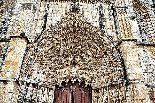 Detail  Dominikaner-Kloster Mosteiro de Santa Maria da Vitoria  UNESCO-Welterbe  Batalha  Portugal  Europa