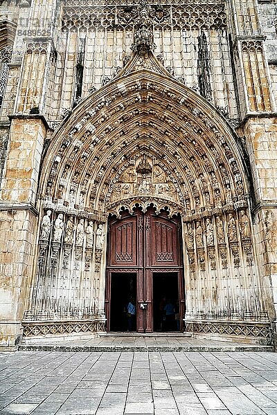 Detail  Dominikaner-Kloster Mosteiro de Santa Maria da Vitoria  UNESCO-Welterbe  Batalha  Portugal  Europa