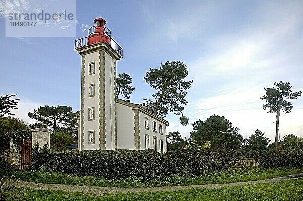 Leuchtturm von Sainte Marine  Combrit  Finistère  Bretagne  Frankreich  Europa