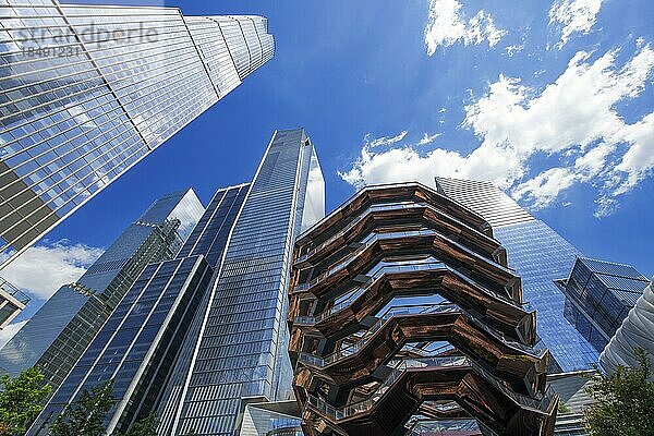 The Vessel  Hudson Yards  The Edge-Building  Manhattan  New York City  USA  Nordamerika