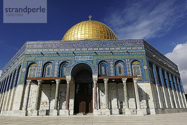 Felsendom  Tempelberg  Altstadt  UNESCO-Weltkulturerbe  Jerusalem  Israel  Naher Osten