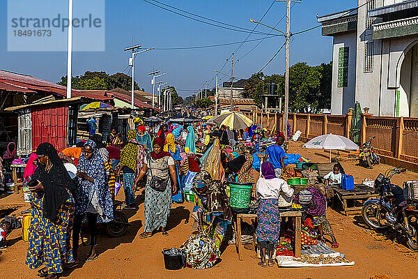 Markt in Dalaba  Futa Djallon  Guinea Conakry  Westafrika  Afrika