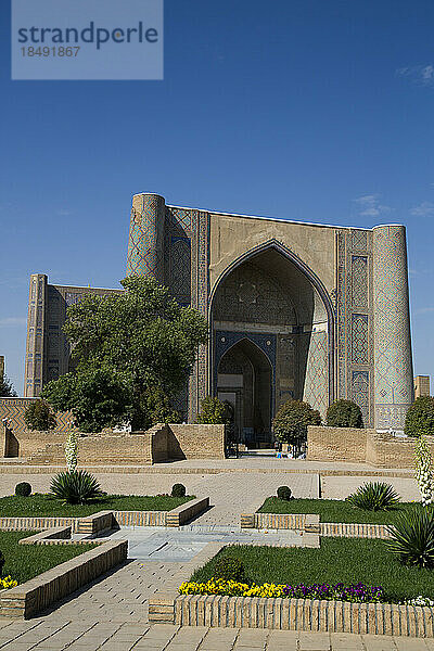 Bibi-Chanym-Moschee  erbaut 1399-1405  UNESCO-Weltkulturerbe  Samarkand  Usbekistan  Zentralasien  Asien