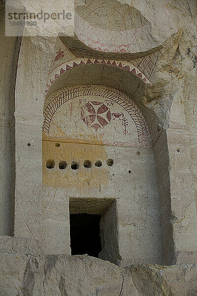 Karanlik (Dunkle) Kirche  UNESCO-Weltkulturerbe  Goreme-Freilichtmuseum  Goreme  Nevsehir  Anatolien  Türkei  Kleinasien  Asien