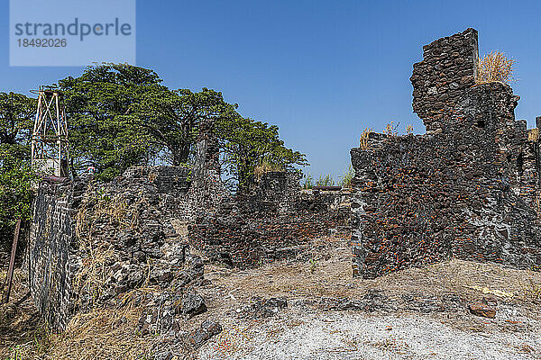 Ruinen von Fort James  Kunta Kinteh Island (James Island)  UNESCO-Weltkulturerbe  westlicher Sklavenhandel  Gambia  Afrika