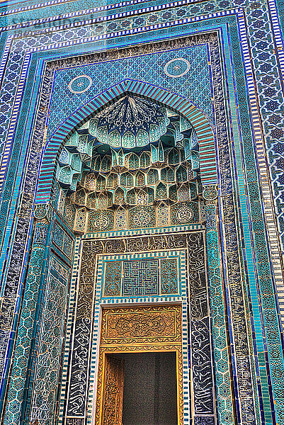 Kutlug Oko Mausoleum  Shah-I-Zinda  UNESCO-Weltkulturerbe  Samarkand  Usbekistan  Zentralasien  Asien