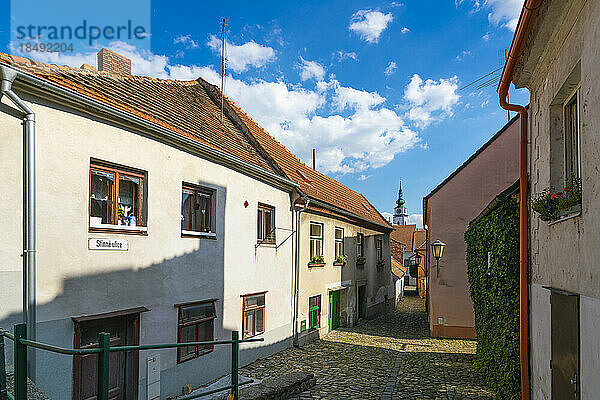 Straße im jüdischen Viertel  UNESCO-Welterbe  Trebic  Tschechische Republik (Tschechien)  Europa