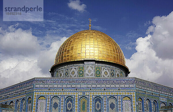 Felsendom  UNESCO-Weltkulturerbe  Tempelberg  Altstadt  Jerusalem  Israel  Naher Osten