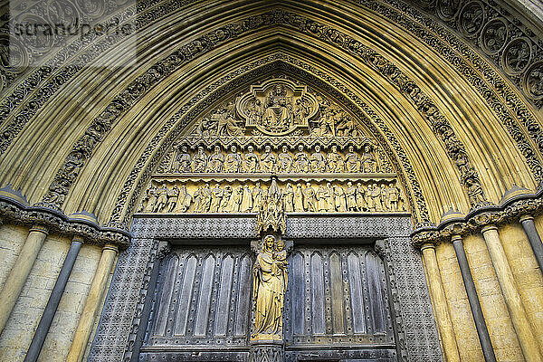 Westminster Abbey detail  Westminster  London  England  Vereinigtes Königreich  Europa