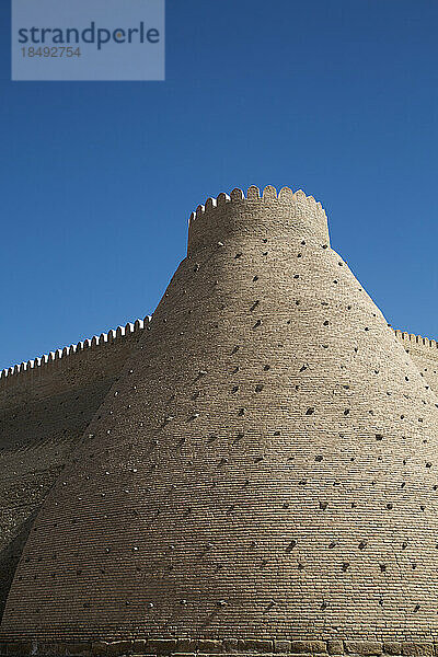 Festungsmauer  Arche von Buchara  Buchara  Usbekistan  Zentralasien  Asien