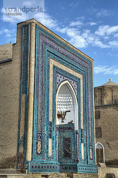 Ulugh Sultan Begim Mausoleum  Shah-I-Zinda  UNESCO-Weltkulturerbe  Samarkand  Usbekistan  Zentralasien  Asien