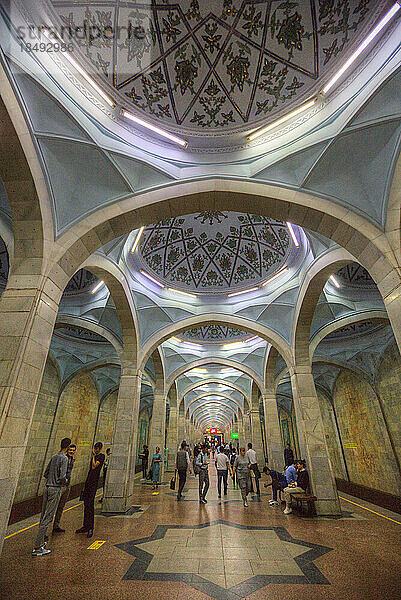 Bahnhof Alisher Navoi  Metro Taschkent  Taschkent  Usbekistan  Zentralasien  Asien