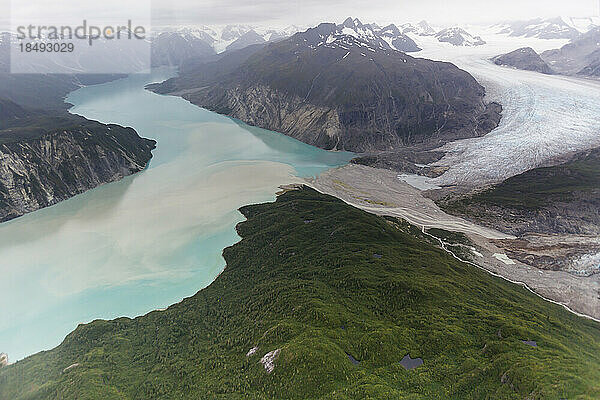 Rundflug von Haines über die Fairweather Range im Glacier Bay National Park  Südost-Alaska  Vereinigte Staaten von Amerika  Nordamerika