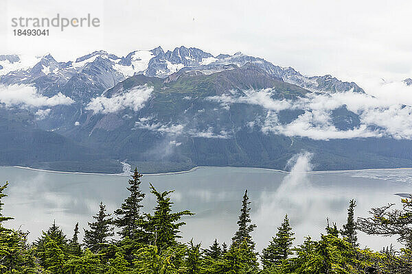 Rundflug von Haines über die Fairweather Range im Glacier Bay National Park  Südost-Alaska  Vereinigte Staaten von Amerika  Nordamerika