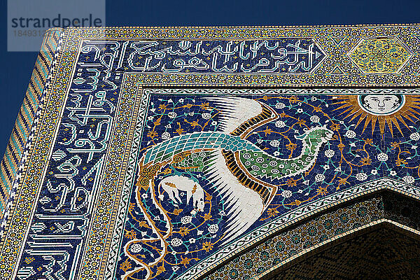 Nodir Devonbegi Madrasa  UNESCO-Weltkulturerbe  Buchara  Usbekistan  Zentralasien  Asien