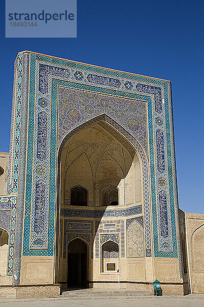 Kalyon Moschee  1514  Poi Kalyon Platz  UNESCO Weltkulturerbe  Buchara  Usbekistan  Zentralasien  Asien