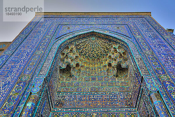 Tuman Oko Mausoleum  Shah-I-Zinda  UNESCO-Weltkulturerbe  Samarkand  Usbekistan  Zentralasien  Asien