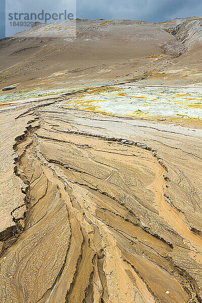 Geothermisches Gebiet  Namafjall Hverir  Island  Polarregionen