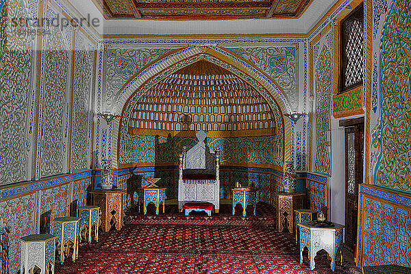 Kurinish Khana (Thronsaal)  Kunya Ark Zitadelle  Ichon Qala (Itchan Kala)  UNESCO Weltkulturerbe  Chiwa  Usbekistan  Zentralasien  Asien