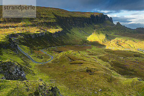 Quiraing  Isle of Skye  Innere Hebriden  Schottland  Vereinigtes Königreich  Europa