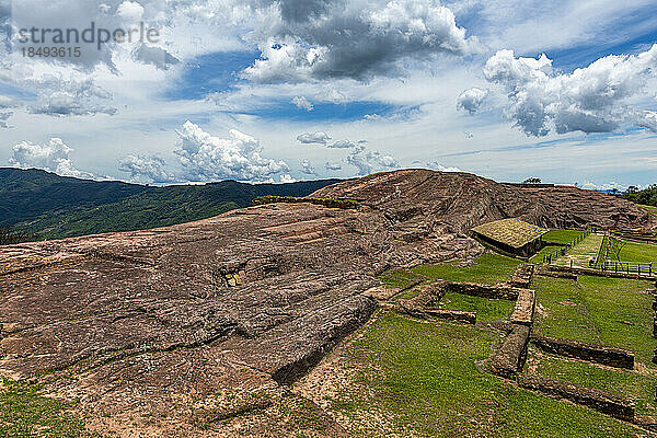 El Fuerte de Samaipata  Präkolumbianische Ausgrabungsstätte  UNESCO-Weltkulturerbe  Departement Santa Cruz  Bolivien  Südamerika