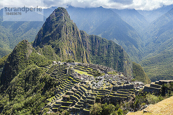 Machu Picchu  UNESCO-Weltkulturerbe  Cusco  Peru  Südamerika