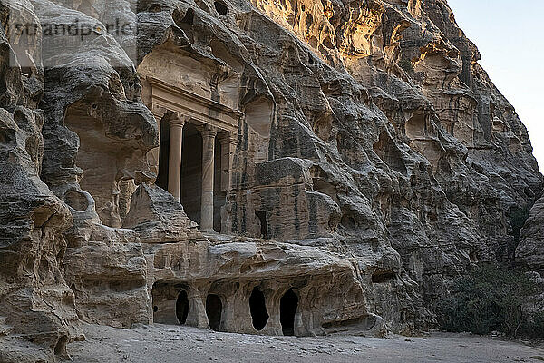 Die archäologische Stätte Al Beidha (Siq al-Barid) in Little Petra  UNESCO-Weltkulturerbe  Jordanien  Naher Osten