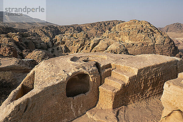 Opferaltar-Denkmal  Petra  UNESCO-Weltkulturerbe  Jordanien  Naher Osten