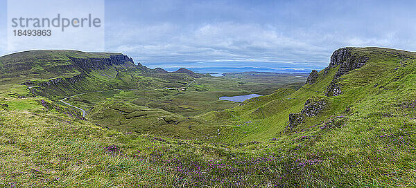 Quiraing  Isle of Skye  Innere Hebriden  Schottland  Vereinigtes Königreich  Europa