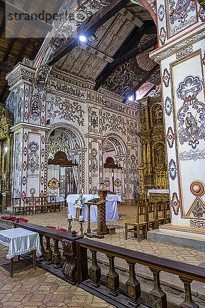 Innenhof  Mission San Miguel de Velasco  Jesuitenmissionen von Chiquitos  UNESCO-Weltkulturerbe  Departement Santa Cruz  Bolivien  Südamerika