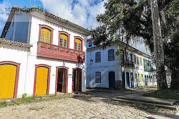 Koloniale Gebäude  Paraty  UNESCO-Weltkulturerbe  Brasilien  Südamerika
