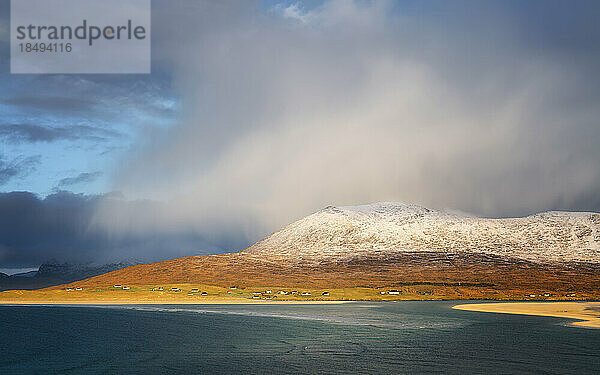 Isle of Harris an einem Wintertag  Äußere Hebriden  Schottland  Vereinigtes Königreich  Europa
