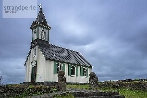 Thingvallakirkja-Kirche  Thingvellir-Nationalpark  UNESCO-Welterbe  Island  Polarregionen