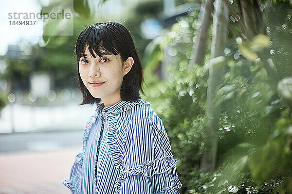 Porträt einer jungen japanischen Frau