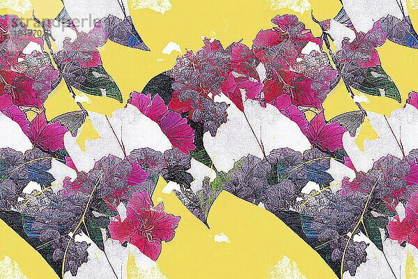 Formatfüllendes  abstraktes  florales Muster
