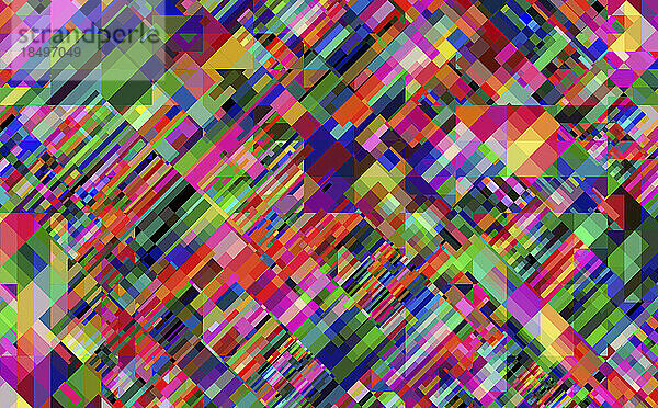 Komplexes durchscheinendes mehrfarbiges geometrisches abstraktes Muster