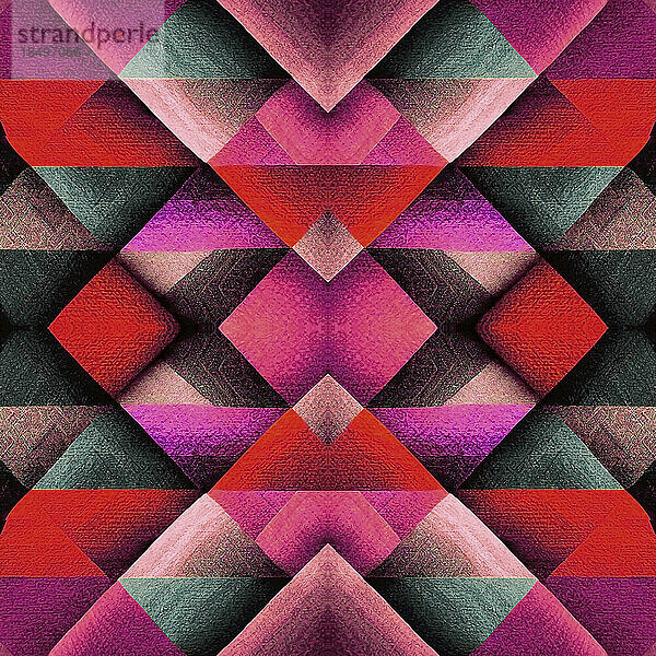 Rosafarbenes  formatfüllendes  abstraktes  symmetrisches Muster