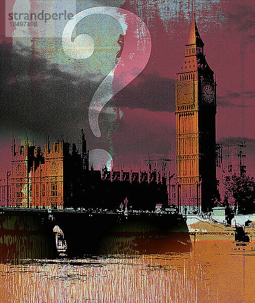 Fragezeichen über den britischen Houses of Parliament