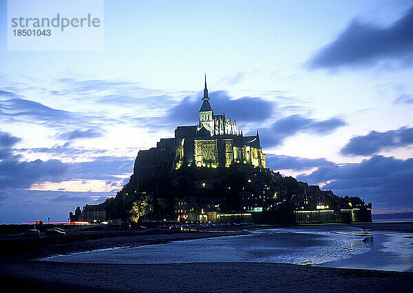 Berühmte Festung Mont St. Michel Normandie Frankreich